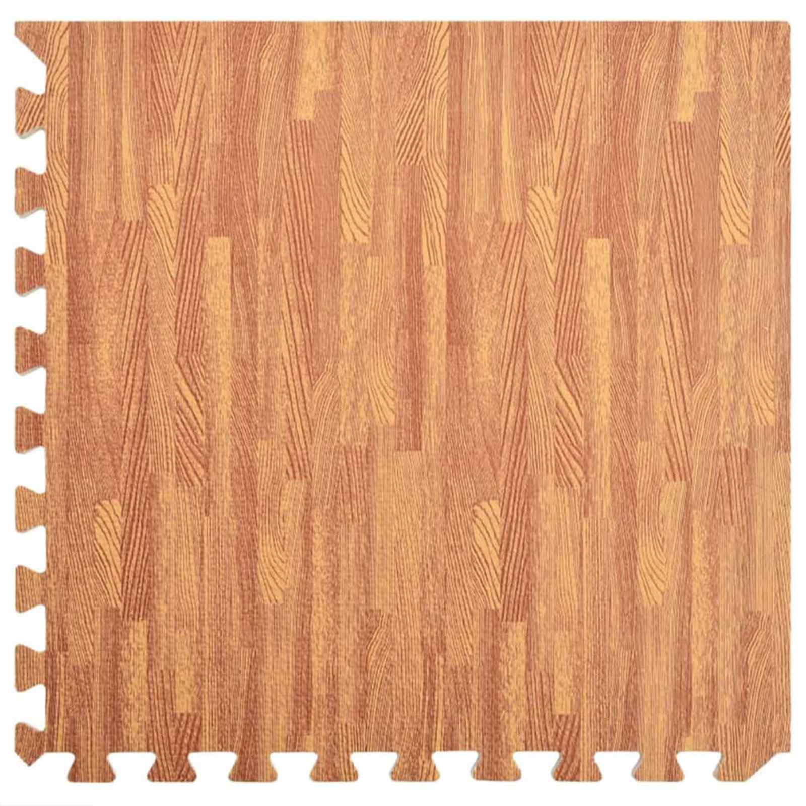 Tappetino per piscina 24 pcs legno 8,64 ㎡ schiuma EVA