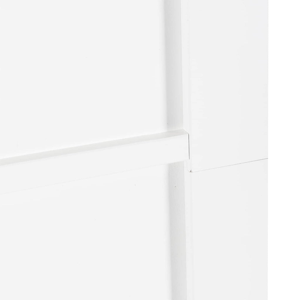 Porta scorrevole bianco e nero 83 x 202 cm - Legno di pino