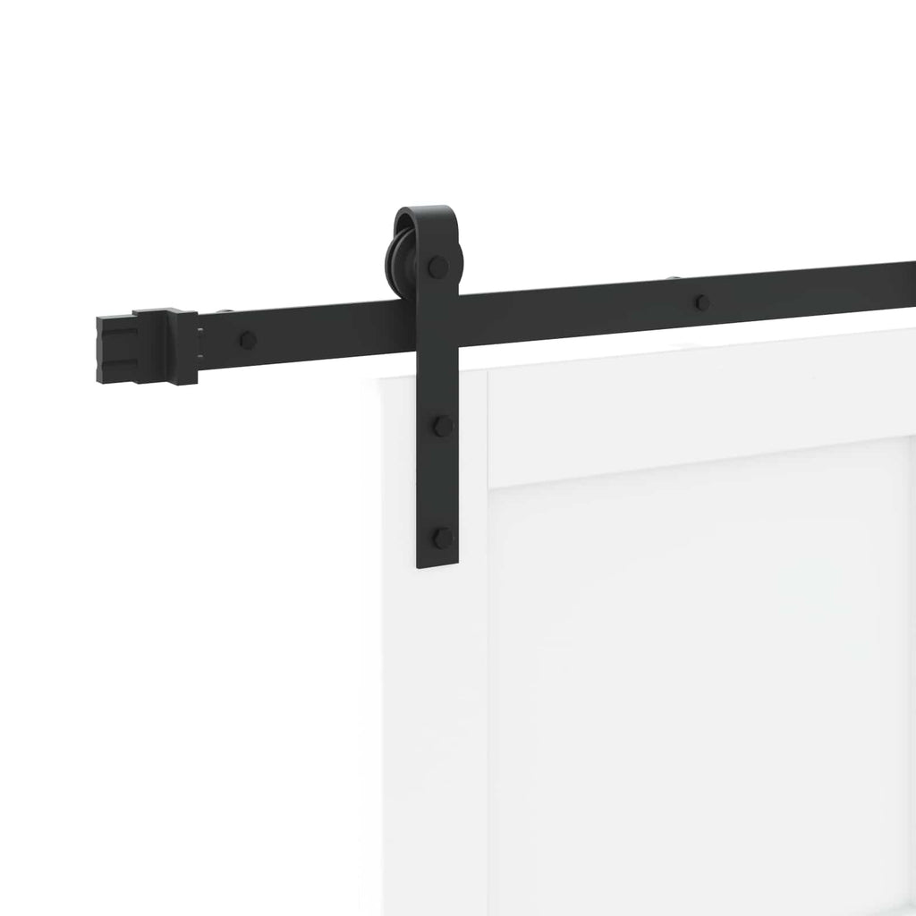 Porta scorrevole in legno massello di pino bianco 83 x 202 cm
