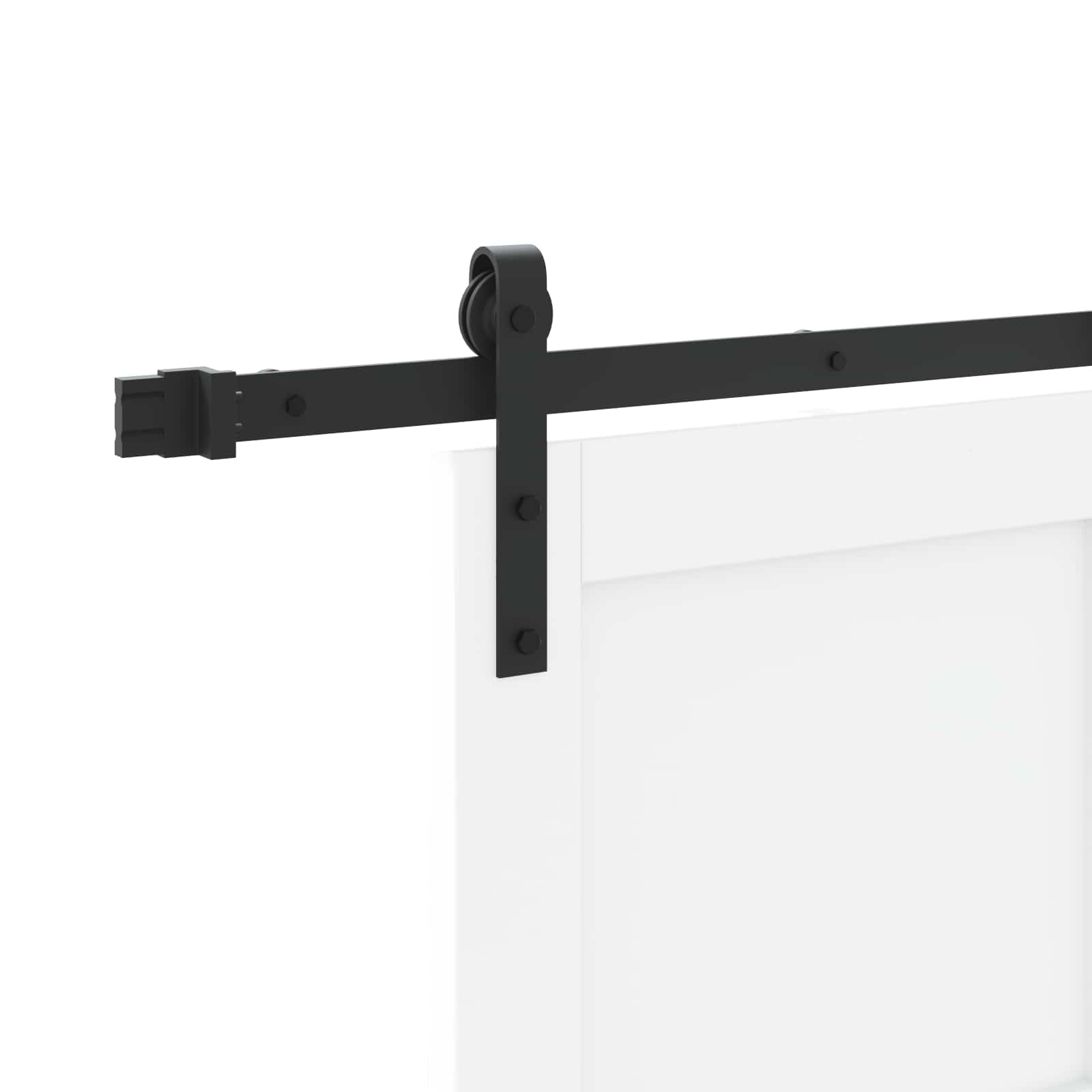 Porta Scorrevole Bianco 83 x 202 cm Legno Massello di Pino