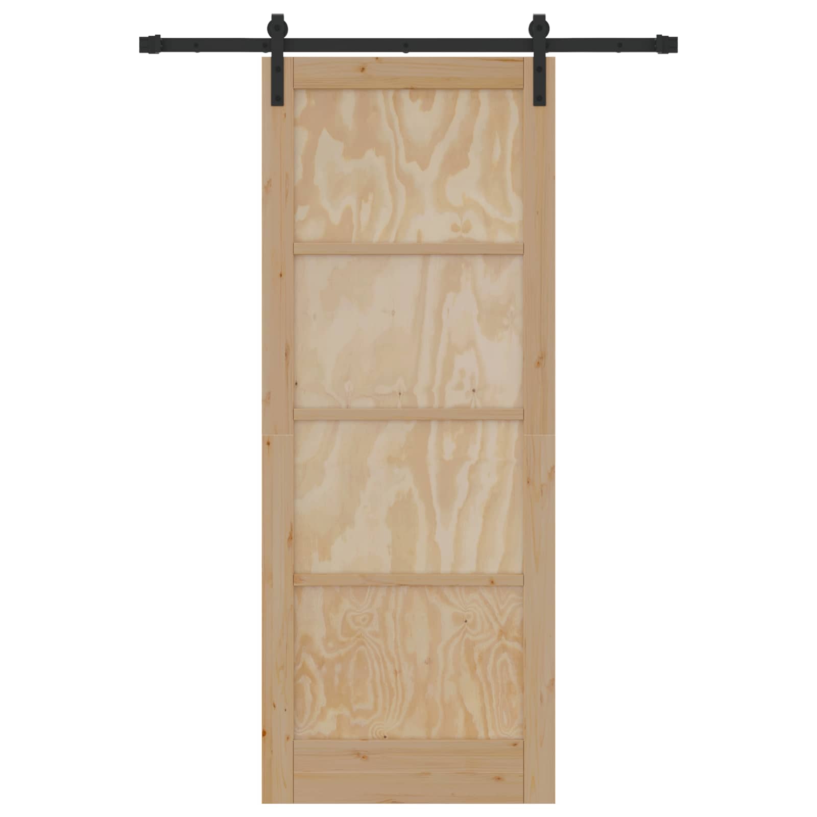 Porta Scorrevole Legno Massello di Pino Naturale 83 x 211 cm