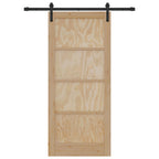 Porta scorrevole Legno massello di Pino Naturale 86 x 198,5 cm