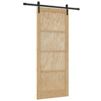 Porta Scorrevole Legno Massello di Pino Naturale 86 x 211 cm