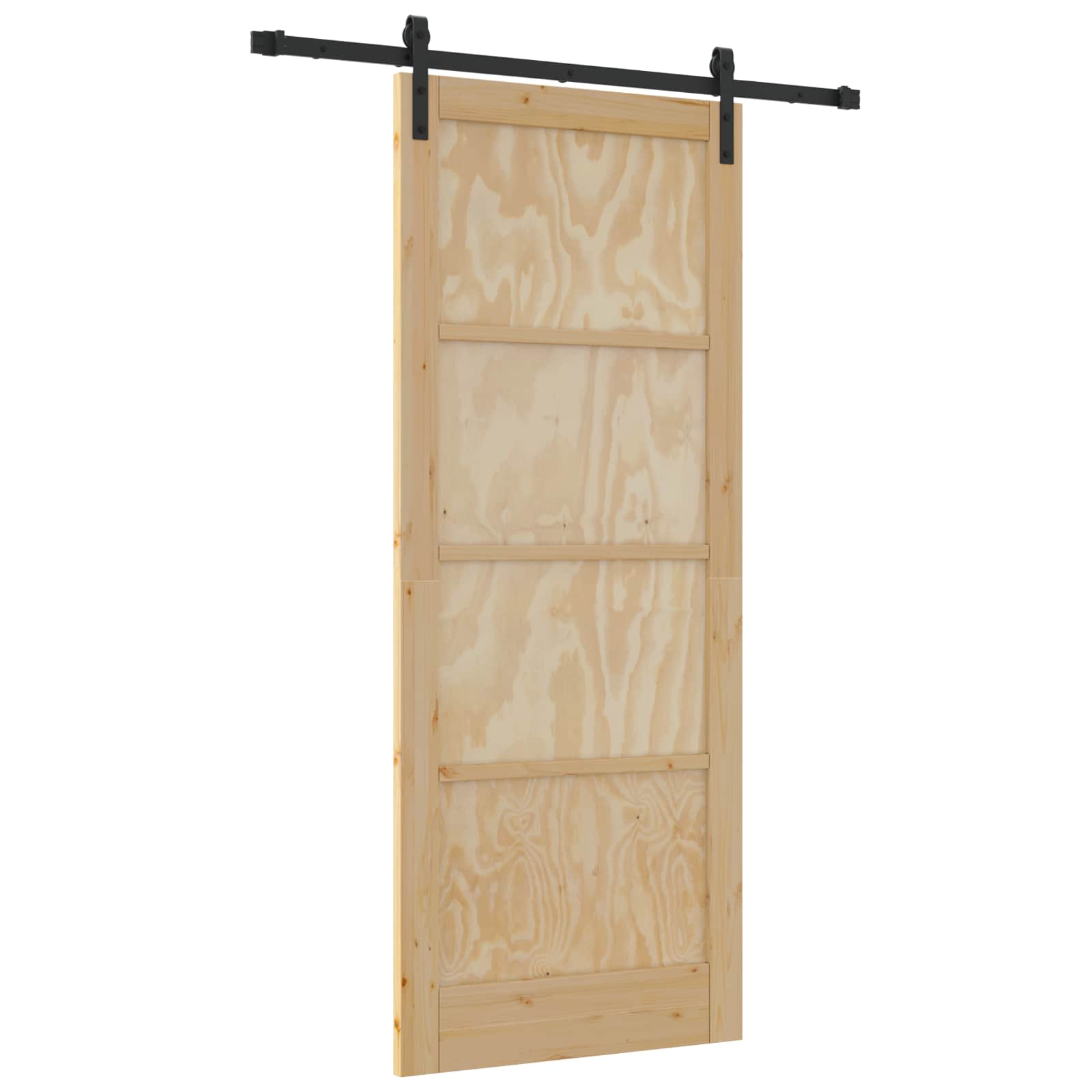 Porta Scorrevole Legno Massello di Pino Naturale 86 x 211 cm