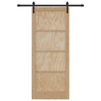 Porta Scorrevole Legno Massello di Pino Naturale 86 x 211 cm