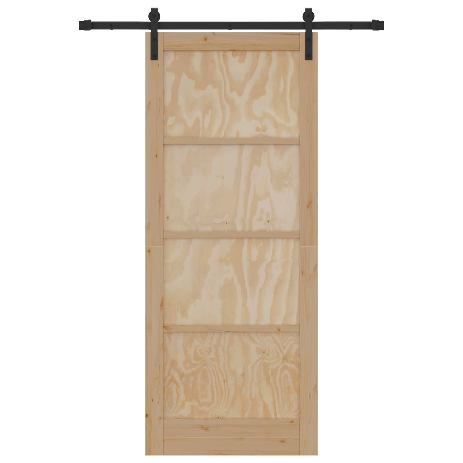 Porta Scorrevole Legno Massello di Pino Naturale 86 x 211 cm