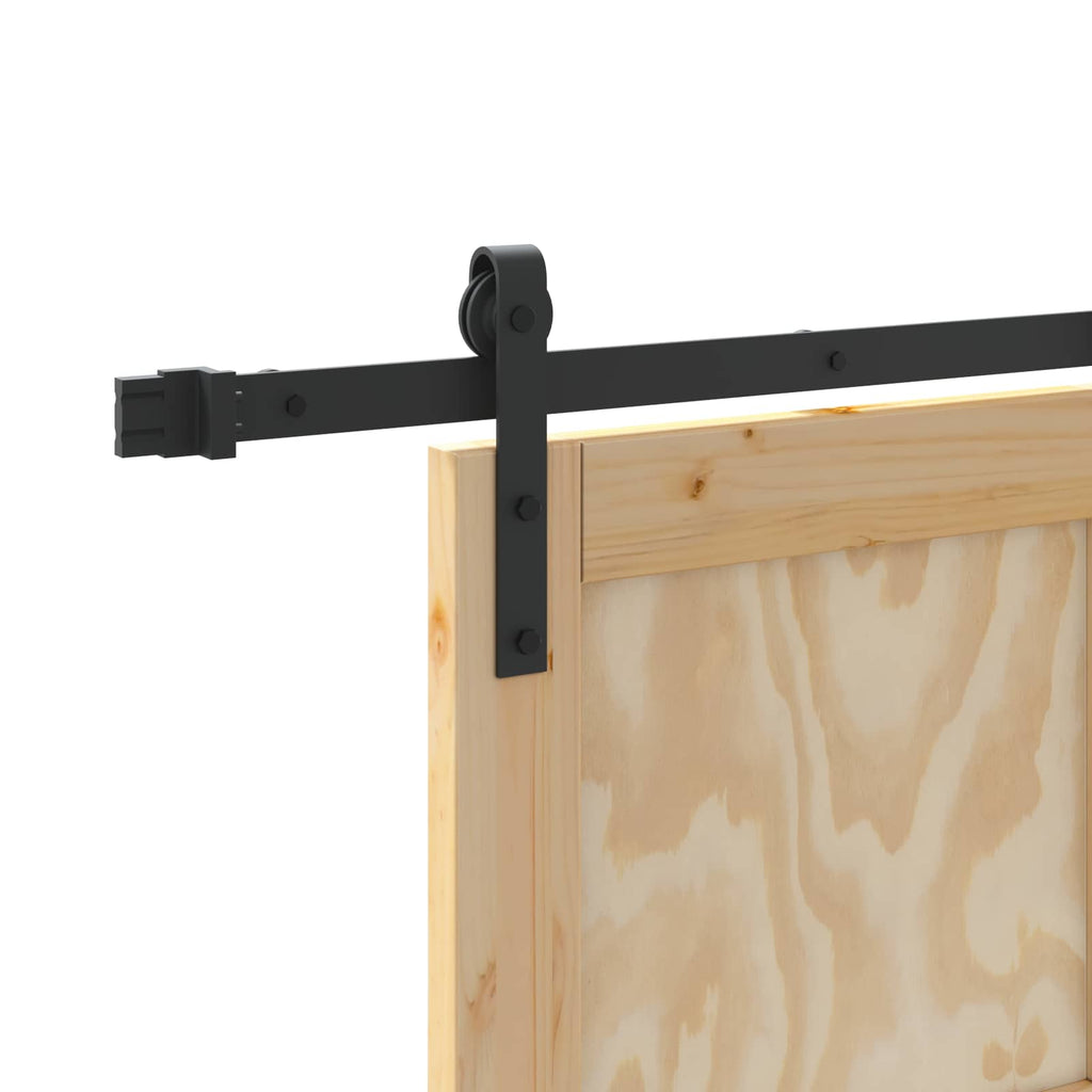 Porta Scorrevole Naturale 61 x 198,5 cm Legno Massello di Pino