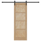 Porta Scorrevole Legno Massello Pino Naturale 73,5 x 211 cm