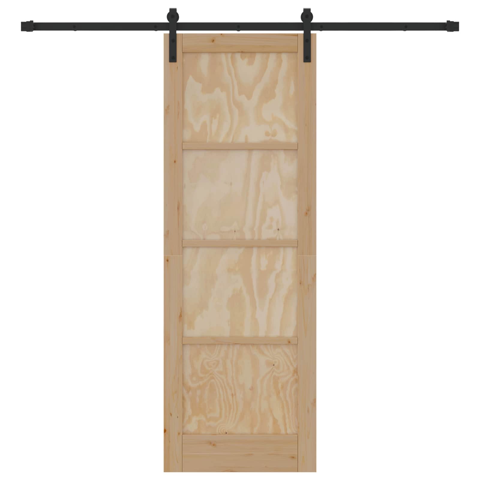 Porta Scorrevole Legno Massello Pino Naturale 73,5 x 211 cm