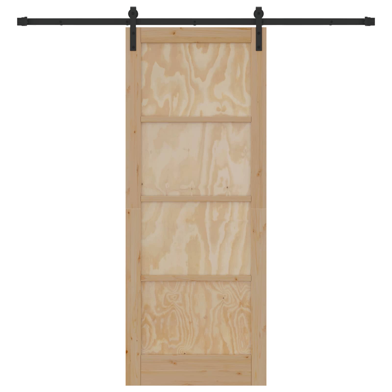 Porta Scorrevole Legno Massello di Pino Naturale 83 x 211 cm