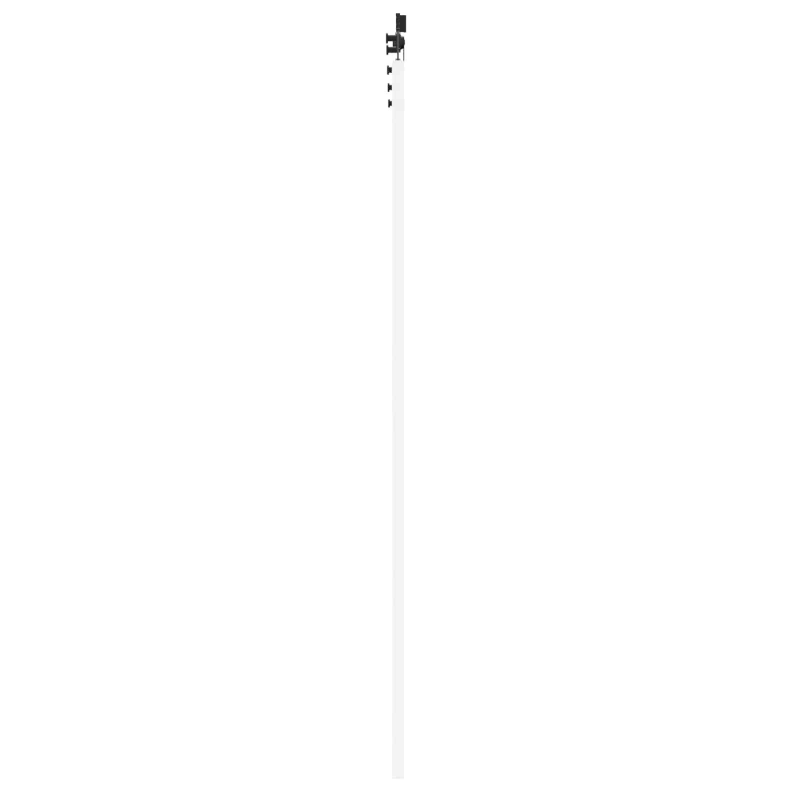 Porta Scorrevole Bianco e Nero 83 x 232 cm - Legno di Pino e Acciaio