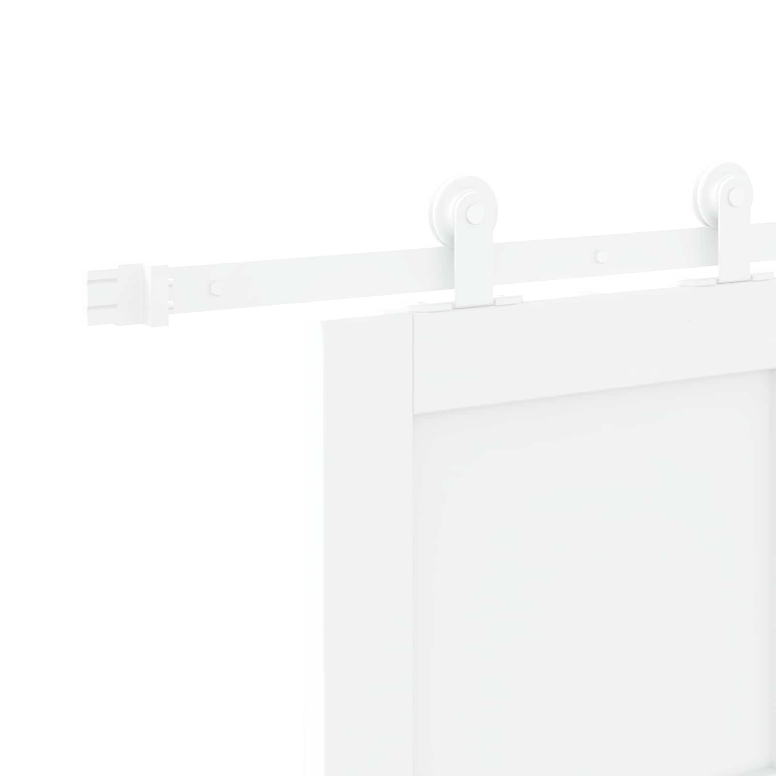 Porta Scorrevole Bianco 83 x 232 cm Legno Massello di Pino
