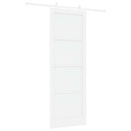 Porta Scorrevole Bianco 83 x 232 cm Legno Massello di Pino