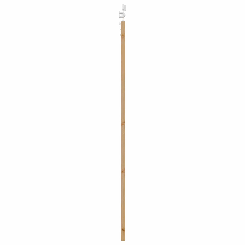 Porta Scorrevole Legno di Pino Naturale e Bianco 86 x 211 cm