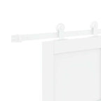 Porta Scorrevole Bianco 83 x 232 cm Legno Massello di Pino