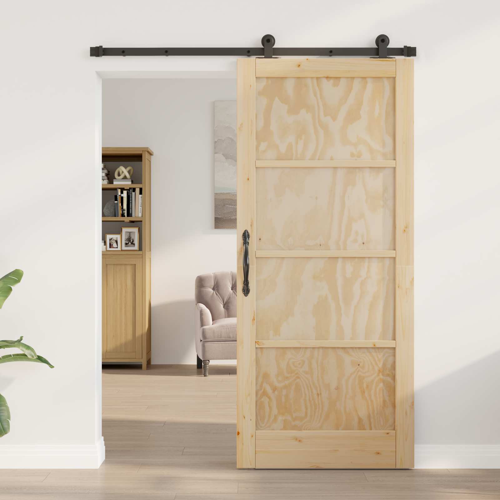 Porta Scorrevole ORKDAL Naturale 86 x 198,5 cm