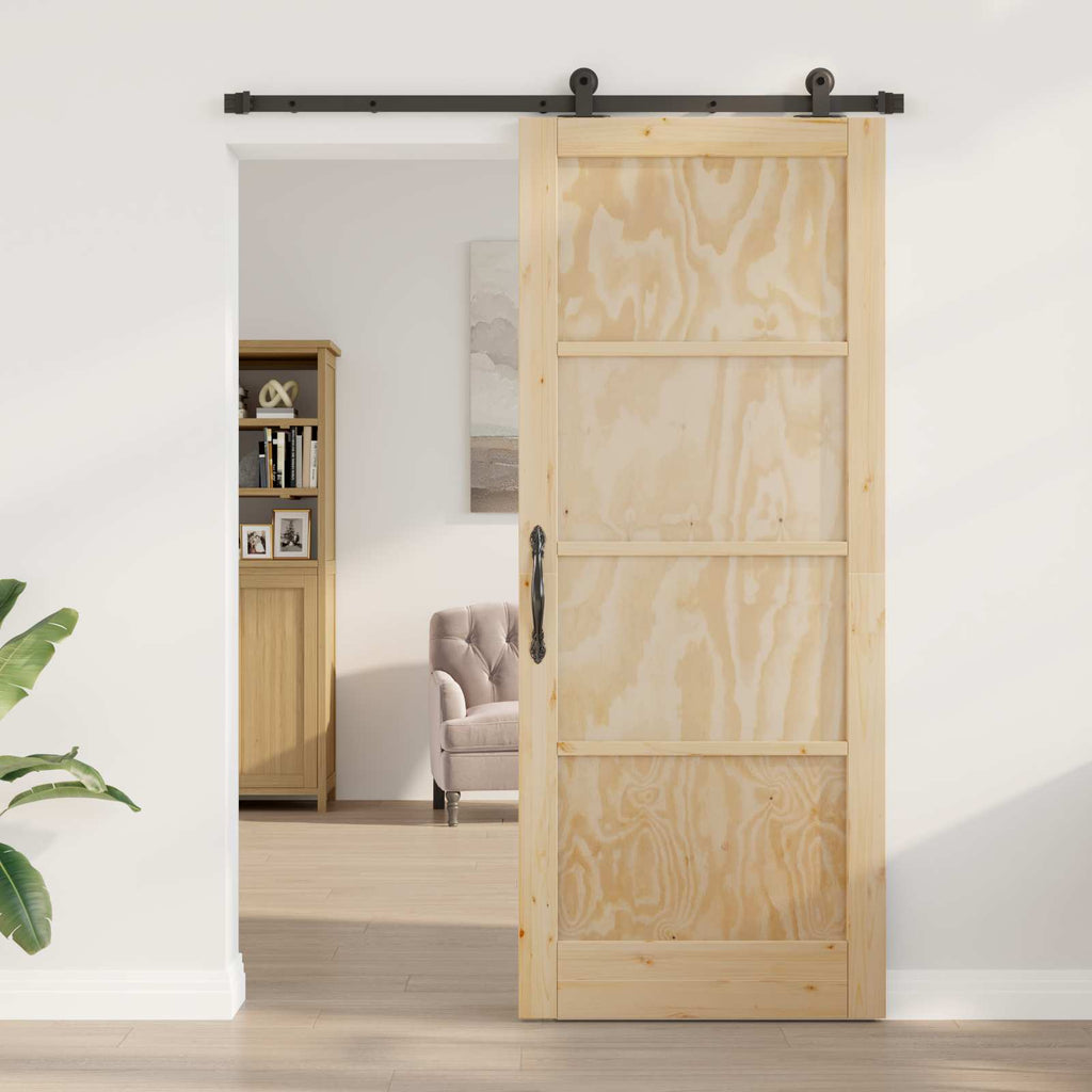 Porta Scorrevole ORKDAL Legno di Pino Naturale 86 x 211 cm