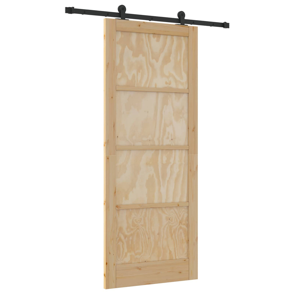 Porta Scorrevole ORKDAL Legno di Pino Naturale 86 x 211 cm