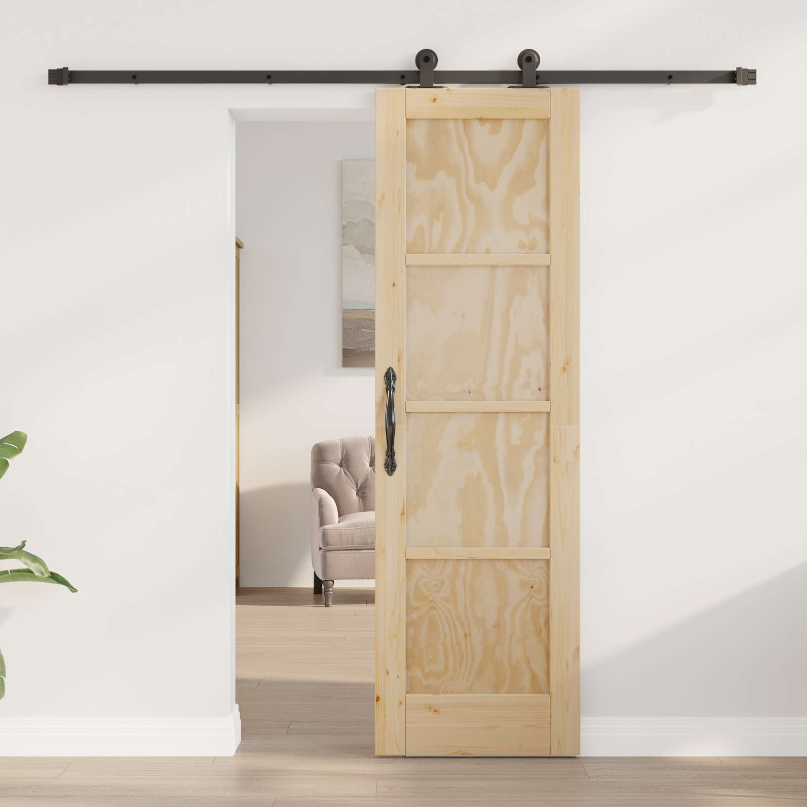 Porta scorrevole ORKDAL legno pino naturale 61 x 198,5 cm