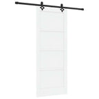 Porta scorrevole Bianco e Nero 83 x 202 cm