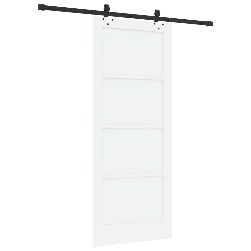 Porta scorrevole Bianco e Nero 83 x 202 cm