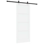 Porta scorrevole Bianco e Nero 83 x 202 cm