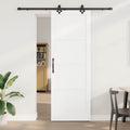 Porta scorrevole bianco e nero 83 x 232 cm in legno di pino