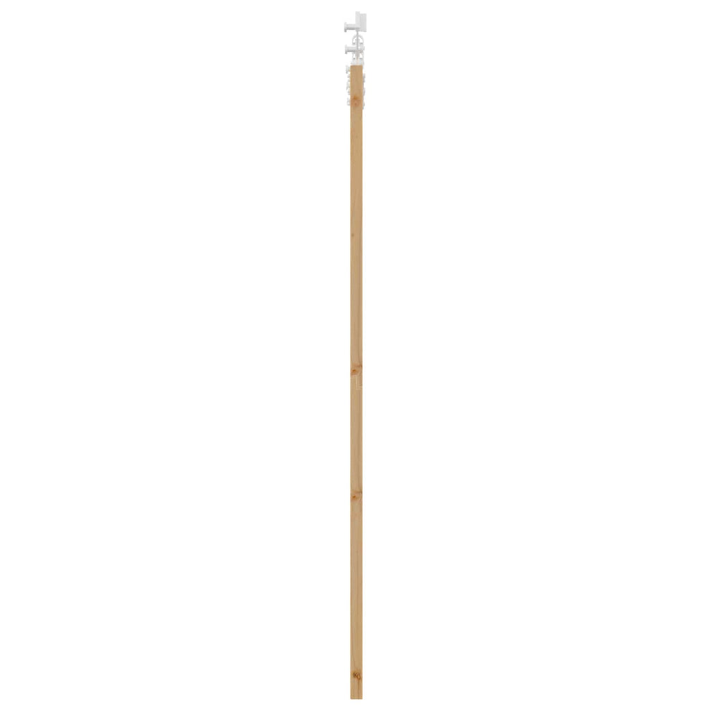 Porta scorrevole in legno di pino naturale e bianco 61 x 198,5 cm