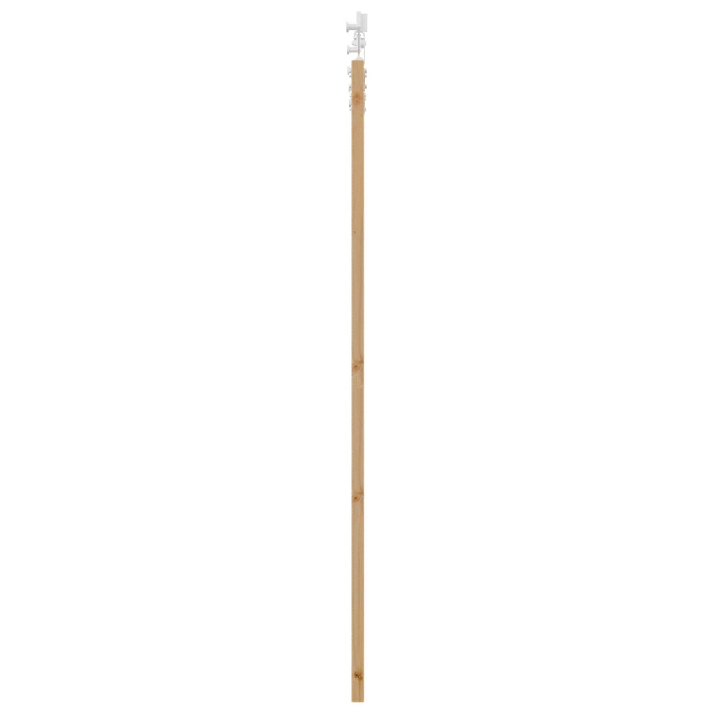 Porta scorrevole legno pino naturale e bianco 83 x 202 cm