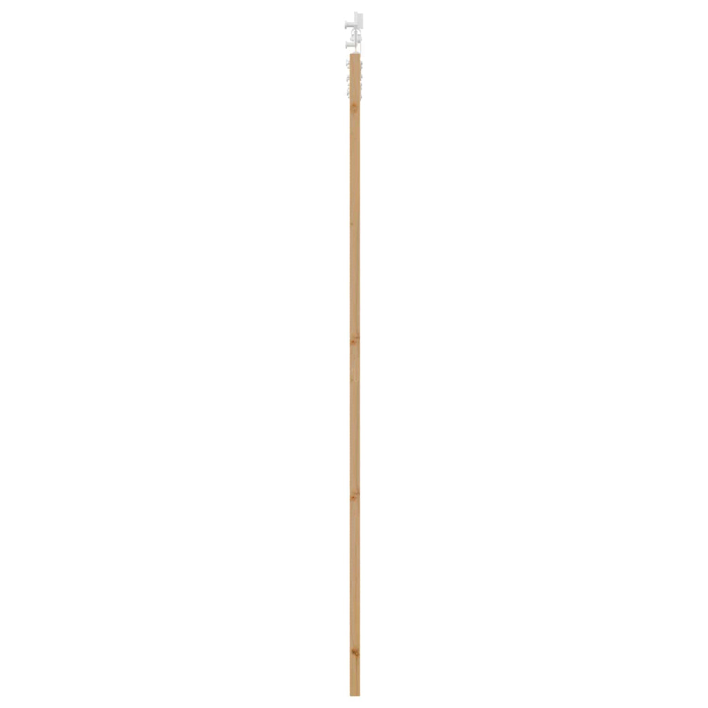 Porta scorrevole legno pino naturale e bianco 83 x 232 cm