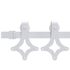 Porta Scorrevole Bianco 83 x 232 cm Legno Massello di Pino