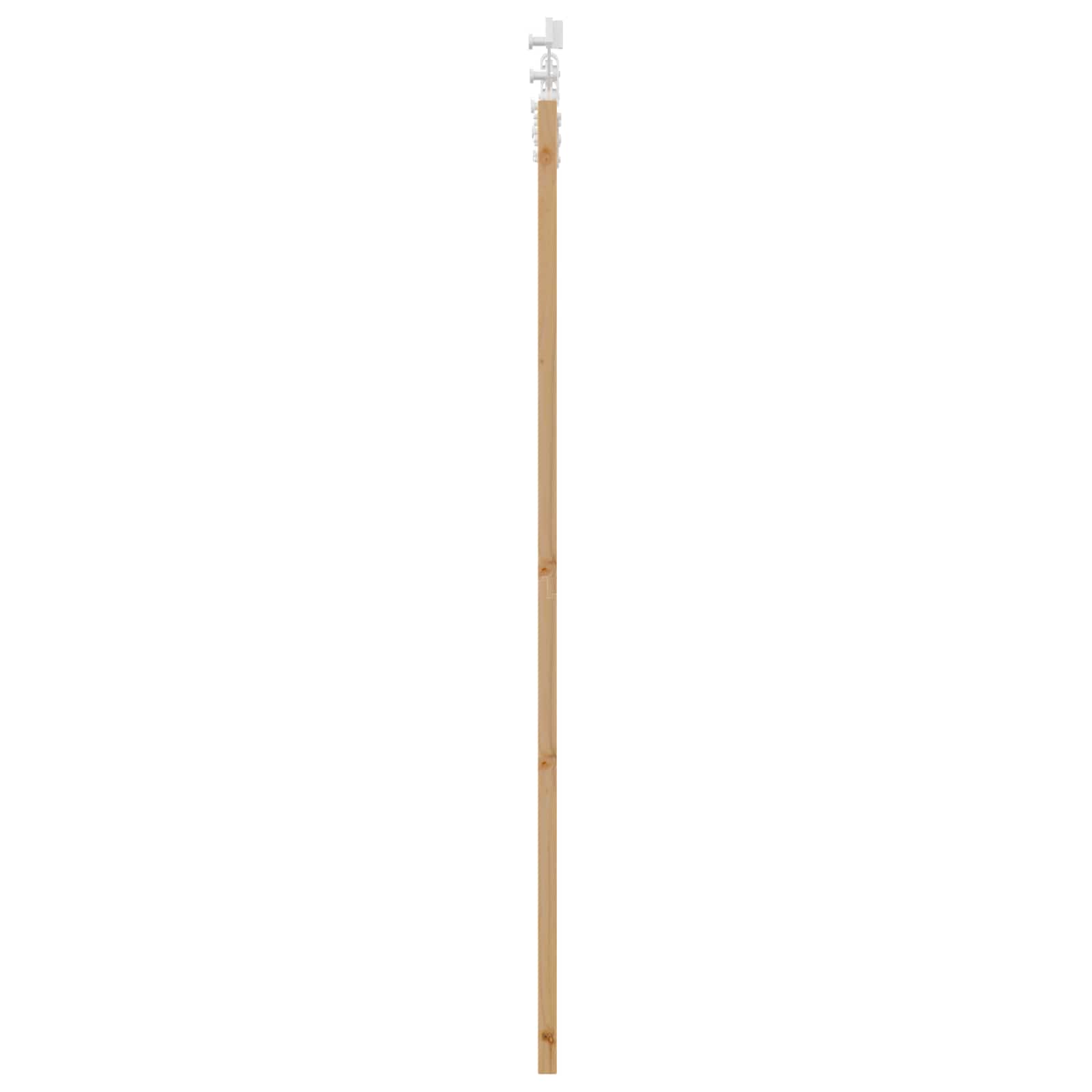 Porta scorrevole legno pino naturale e bianco 86 x 198,5 cm