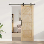 Porta scorrevole ORKDAL in legno di pino naturale 73,5 x 211 cm