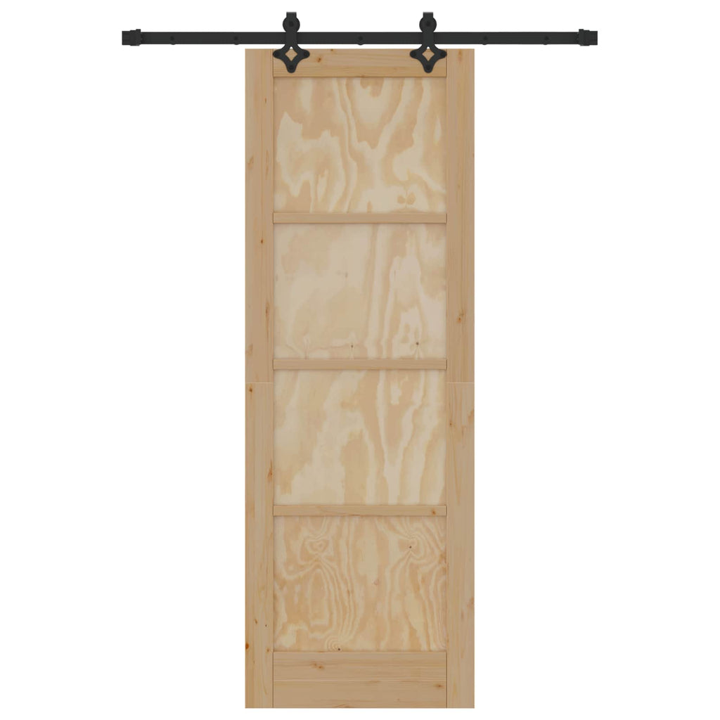 Porta scorrevole ORKDAL in legno di pino naturale 73,5 x 211 cm