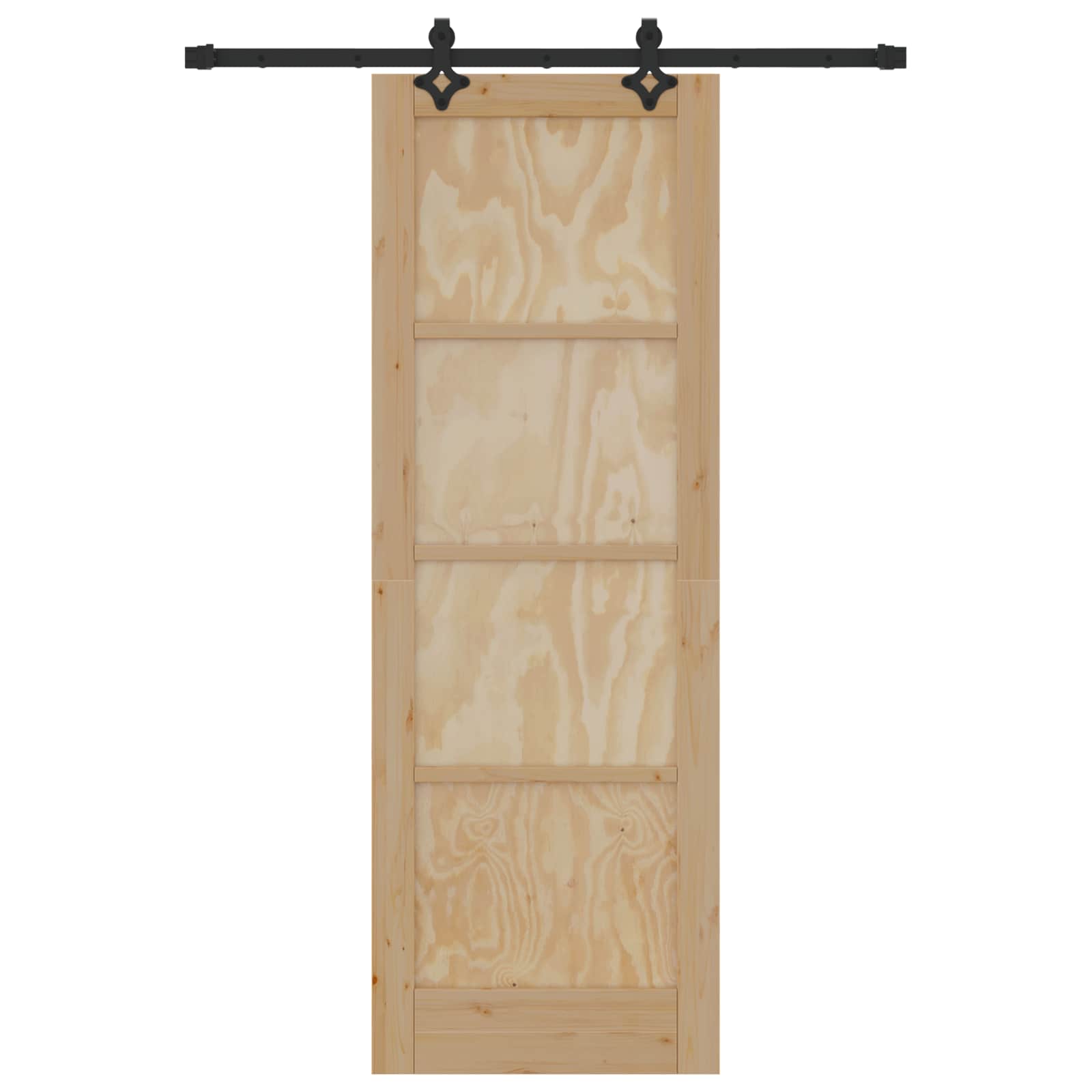 Porta scorrevole ORKDAL in legno di pino naturale 73,5 x 211 cm