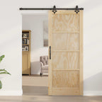 Porta scorrevole ORKDAL Legno massello pino Naturale 83 x 202 cm