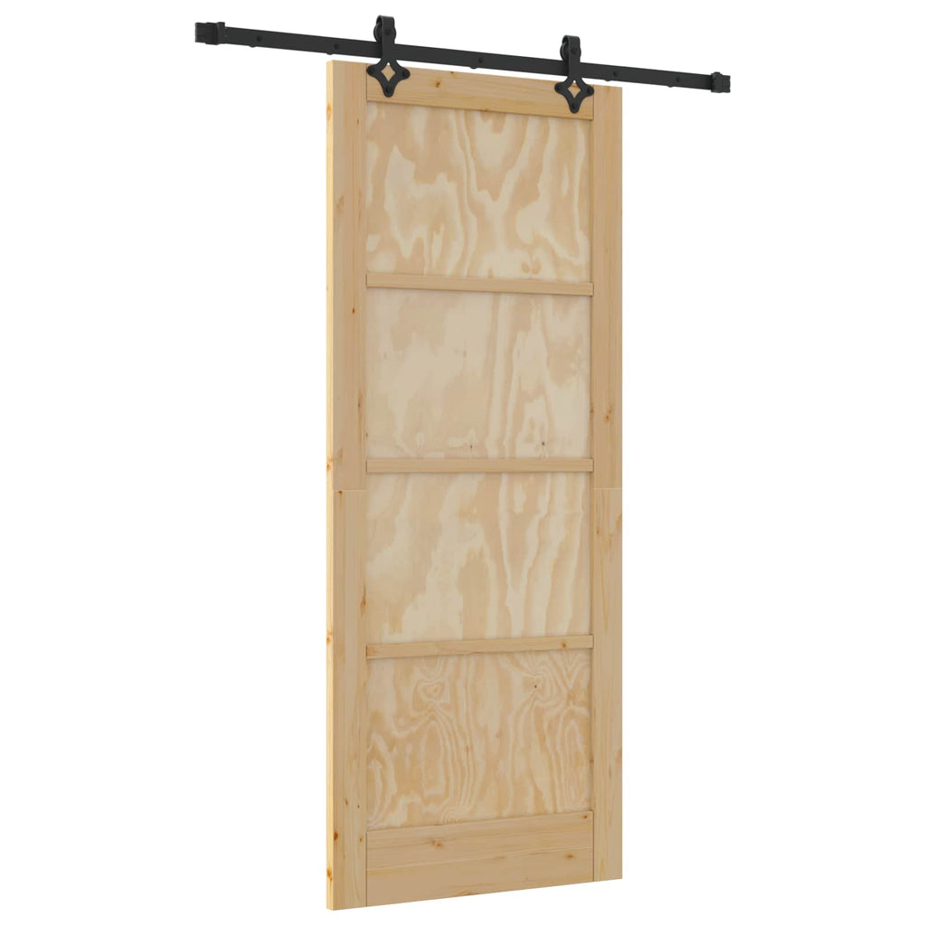 Porta scorrevole ORKDAL Legno massello pino Naturale 83 x 202 cm