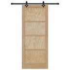 Porta scorrevole ORKDAL Legno massello pino Naturale 83 x 202 cm