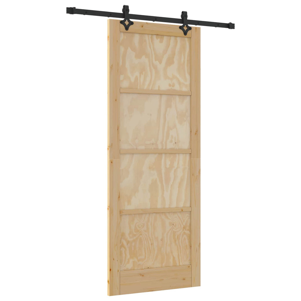 Porta scorrevole ORKDAL legno di pino naturale 83 x 211 cm