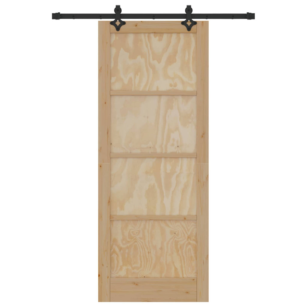 Porta scorrevole ORKDAL legno di pino naturale 83 x 211 cm