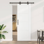 Porta scorrevole ORKDAL bianca 83 x 232 cm in legno di pino