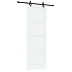 Porta scorrevole ORKDAL bianca 83 x 232 cm in legno di pino