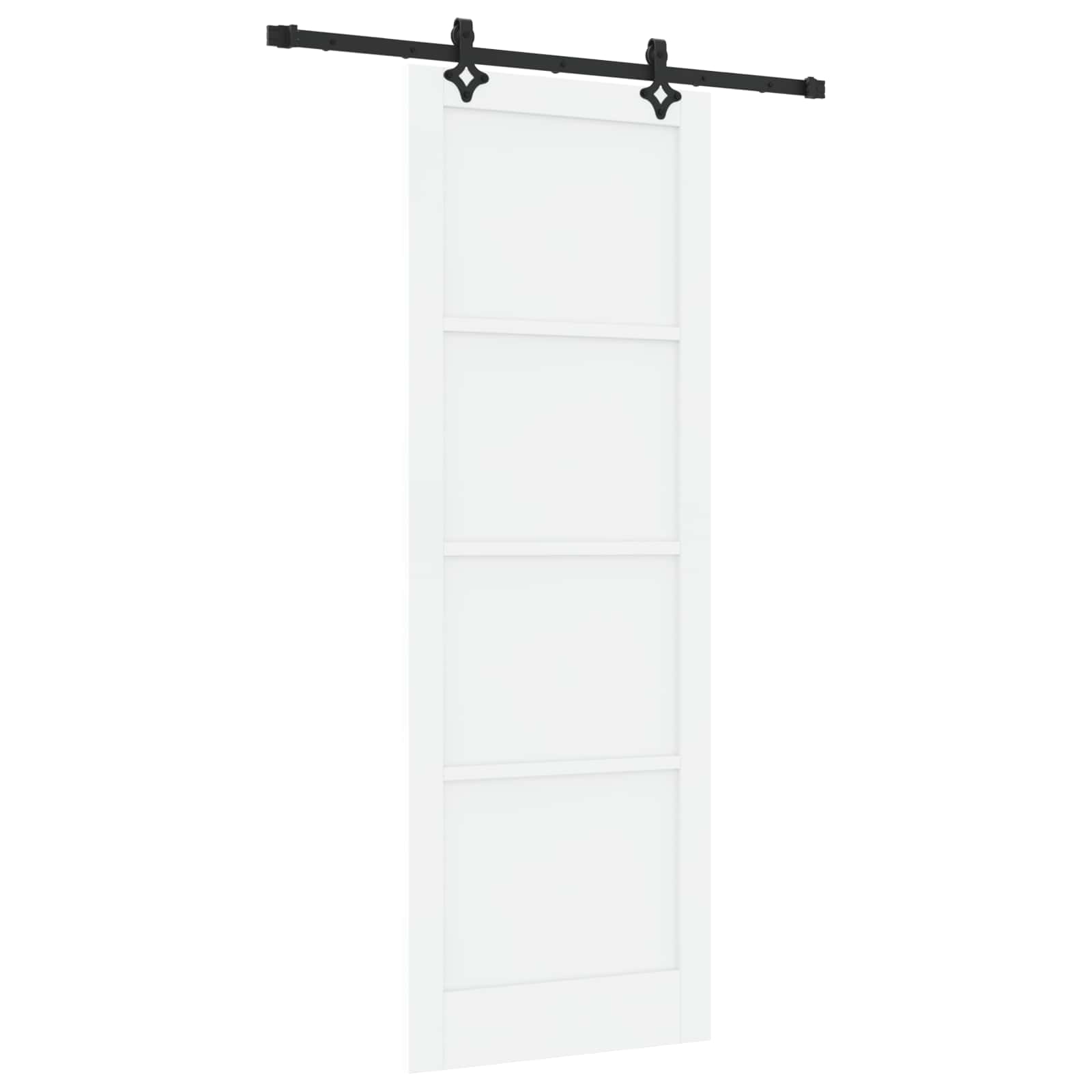 Porta scorrevole ORKDAL bianca 83 x 232 cm in legno di pino