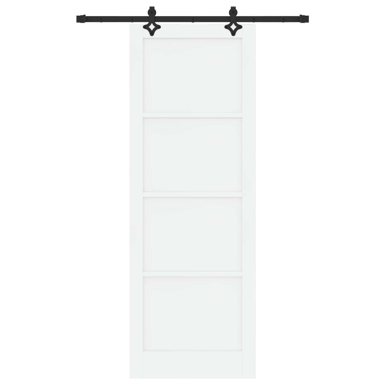Porta scorrevole ORKDAL bianca 83 x 232 cm in legno di pino