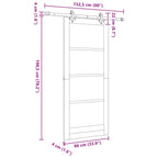 Porta Scorrevole ORKDAL Naturale 86 x 198,5 cm