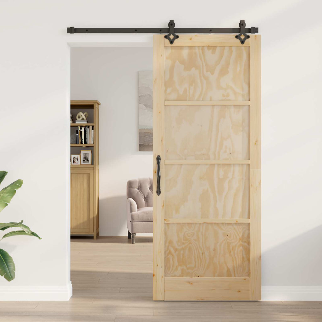 Porta scorrevole ORKDAL legno pino naturale 86 x 211 cm