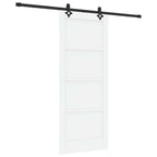 Porta scorrevole ORKDAL bianca 83 x 202 cm in legno di pino