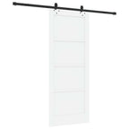 Porta scorrevole ORKDAL bianca 83 x 202 cm in legno di pino