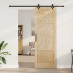 Porta scorrevole ORKDAL in legno di pino naturale 83 x 232 cm