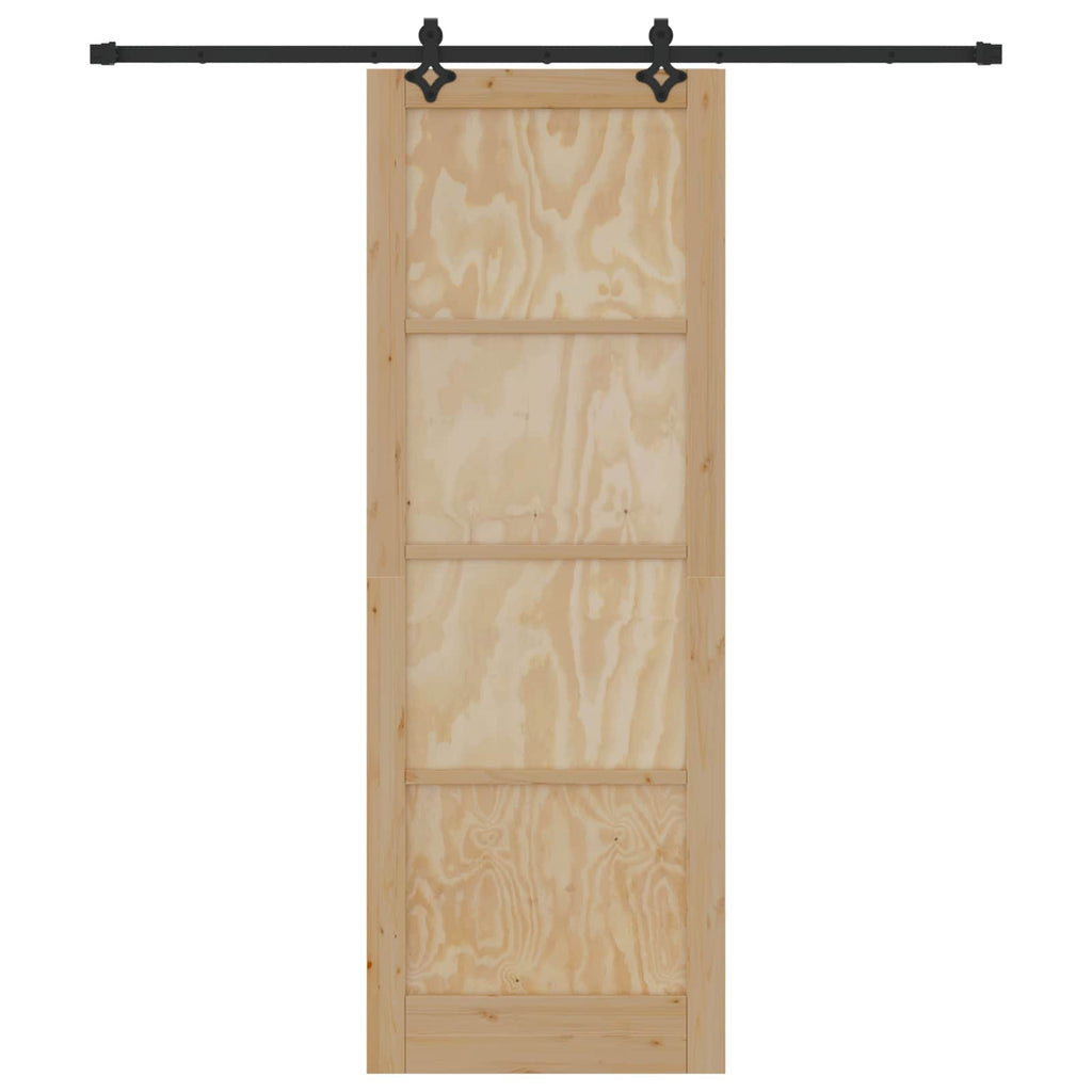 Porta scorrevole ORKDAL in legno di pino naturale 83 x 232 cm